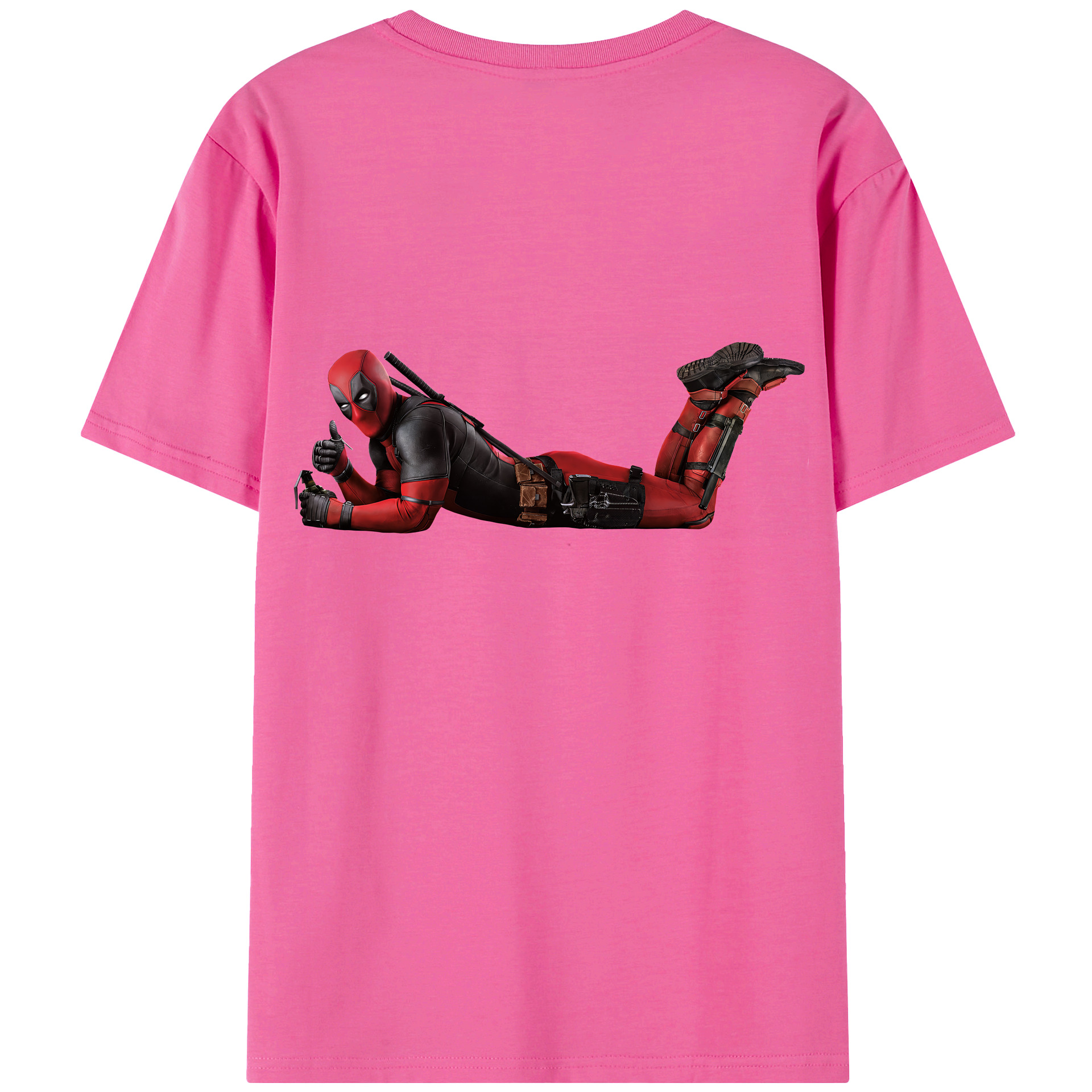 （画像用） Deadpool デッドプール レディース半袖Tシャツ(バックプリント)